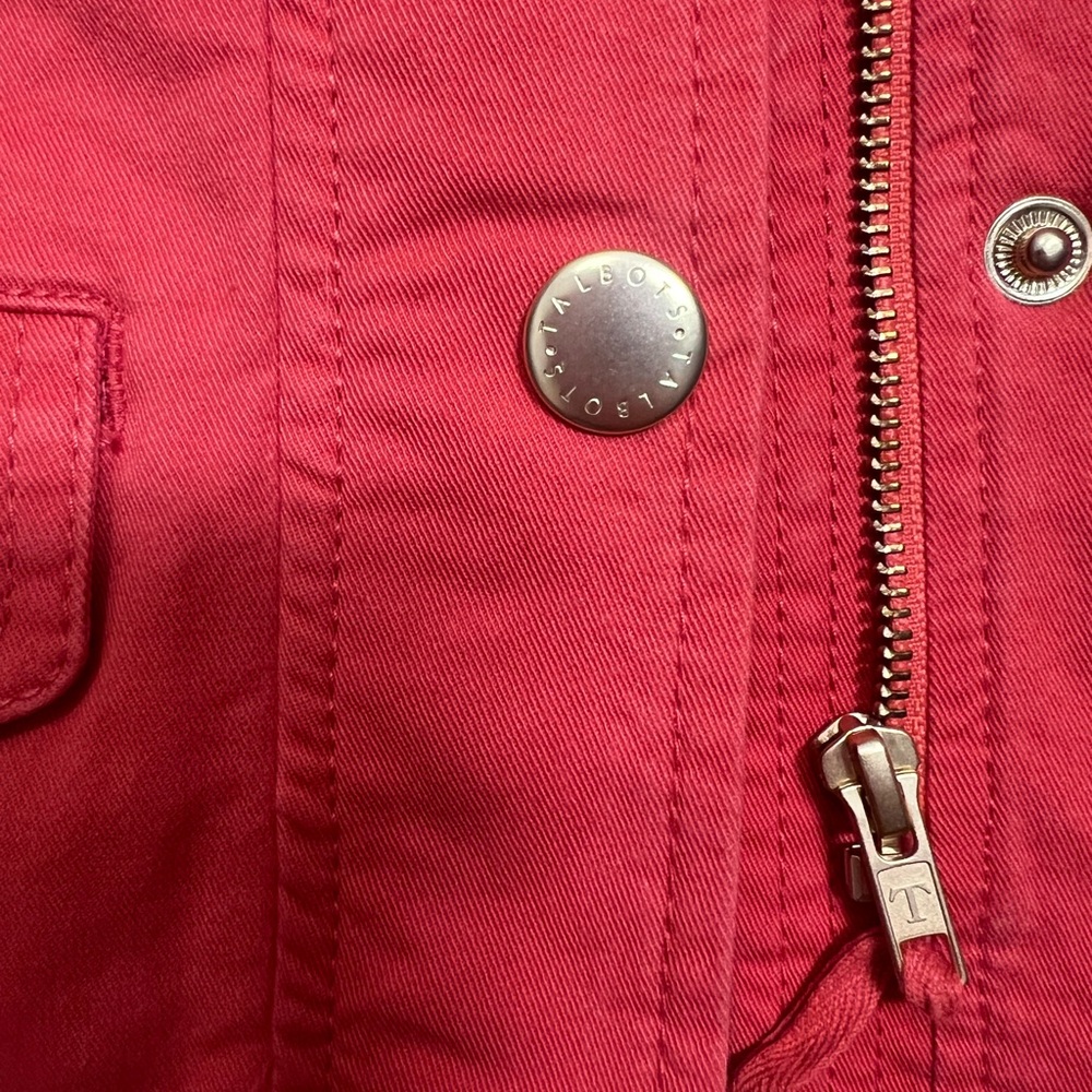 Talbots Cotton Twill Field Utility Jacket | Size Small Petite - Picture 5 of 10